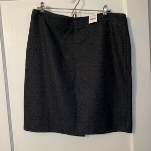 New with tags J.Crew charcoal wool pencil skirt in size 14